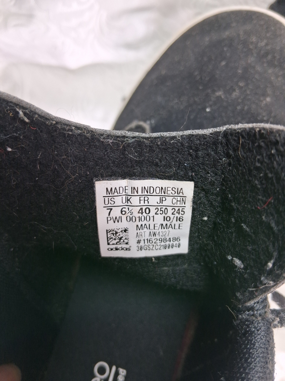 adidas Kids Black and White Low-Top Sneakers - Picture 5 of 8